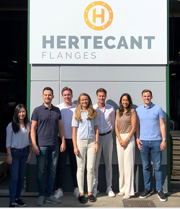 Arcus young talents visited the Hertecant factory